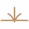 Ekena Millwork Redmond Smooth Timber Gable Bracket, Western Red Cedar, 72"W x 36"H x 1 1/2"D x 3 1/2"F, 12/12 Pitch GBW072X36X0204RED00SWR - alternate 1
